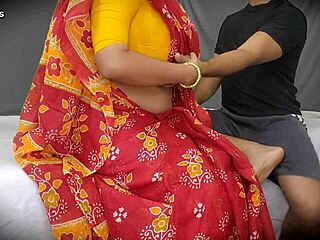 Raunchy Neighbor Slams Hot Indian Housewife's Juicy Hairy Pussy Doggy Style!