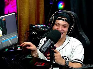 bi mejia pops tits out begging ruan to squeeze hard till she's moaning wet