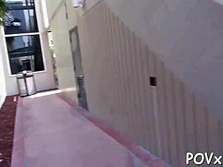 damn that cute teen slut looks so happy after those messy facials in the blowjob contest