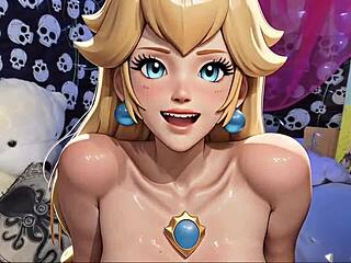 Princess Peach JOI countdown pour jouir sur mes nichons