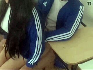 Wtf! Cute Schoolgirl Fucks Classmate Raw In Classroom During Private Lessons