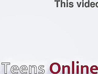 naughty college blonde ellie blue eyes gets wet pussy teased denied orgasm by instructor