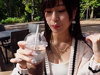 God tits JD chokes spanks cums hard Japanese