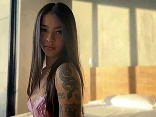 poolside petite latina teases cameraman into wet pussy riding session