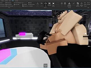 Femboy Pounds Slutty Shemale's Big Ass Doggystyle