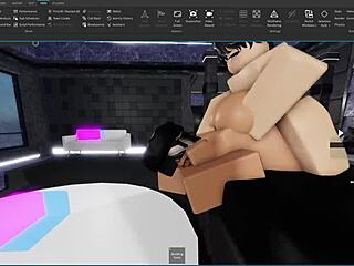 Femboy Pounds Slutty Shemale's Big Ass Doggystyle