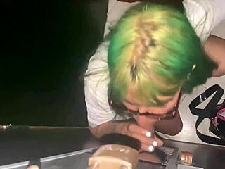 😈 schoolgirl slut skips class for gloryhole pounding with 3 studs 🍑💦