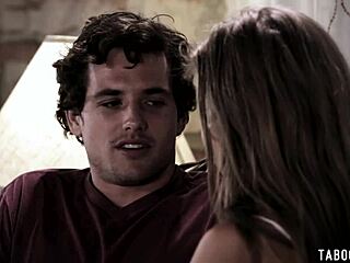 Lena Paul massive natural boobs roughly pounded by boyfriend's twin