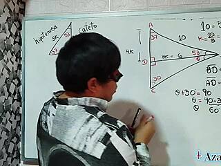 the japanese student nerd angles her body at 30 degrees for sexual math lesson in bedroom