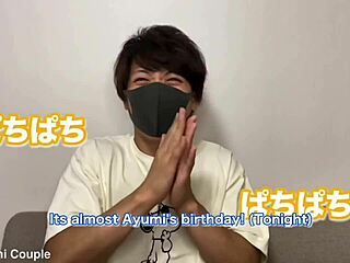 perverted girlfriend's birthday toy gift leads to shaking orgasms