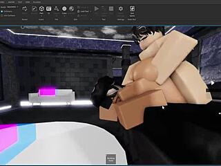 Femboy Pounds Slutty Shemale's Big Ass Doggystyle