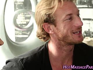 Sizzling Masseuse In Lingerie Delivers Big Cock Facial Finish