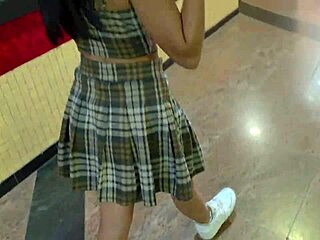 Fucked Street Babe in Skirt Doggy Hard