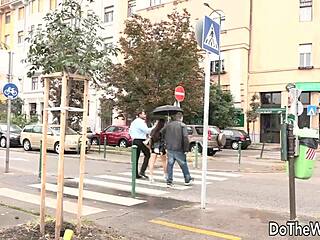 mira cuckold forces hubby to clean black bull's load