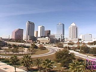 Florida Hooters Girl Mindy Risks It All Flashing Enormous Tanned Juggs Outdoors