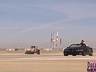 Florida Hooters Girl Mindy Risks It All Flashing Enormous Tanned Juggs Outdoors