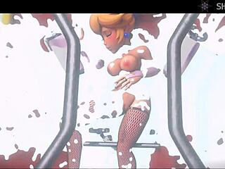 whoa princess peach gets punished hard in the castle 😈🔥