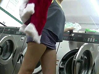 laundromat surprise with sheer outfit and bold encounter pt1
