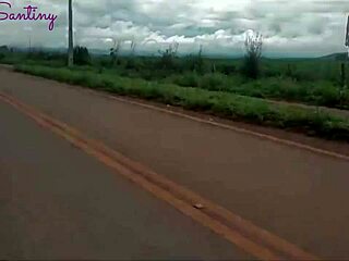 married slut sneaks off-trail for giant cock pounding from her trainer