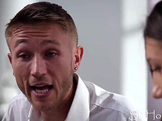 oh man i caught my pregnant stepsis maya woulfe and now i'm blackmailing her skinny ass