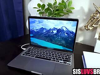 stepsis drops to knees sucking before i pound her deep