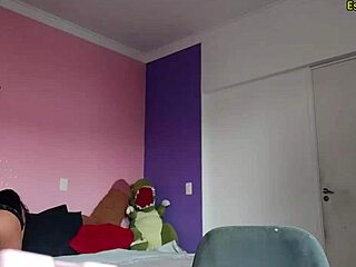 brazilian hottie in lingerie plays dirty feet fetish morning tease