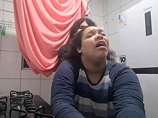 Step-mom, i can't stop staring at your huge ebony tits and fat ass—come ride my cock now?