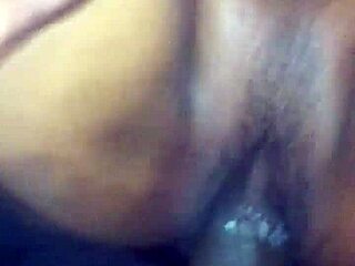 ebony slut drilled deep by huge black dildo in hidden cam maledom fantasy