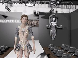 boom! sexy brunette hentai anime babe gets railed in fallout 4 style!