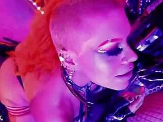 damn these goth sluts with huge tits dildo fuck in oily shower sex tape 😈