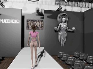 boom! sexy brunette hentai anime babe gets railed in fallout 4 style!