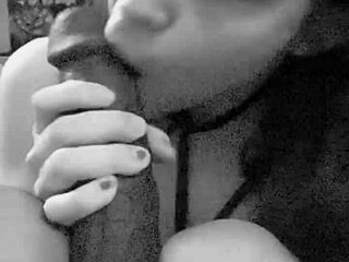 Watch me slobber on this huge BBC dildo deepthroat closeup sloppy sucking foreplay