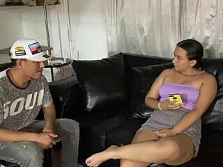 He Thrusts Cock into Tight Pussy Right After Mom Leaves Home