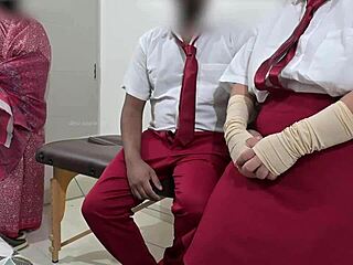 Eager College Students Fuck Wildly Right In Front Of Teacher