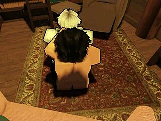 Maid shemale spreads legs for deep cock railing in attic