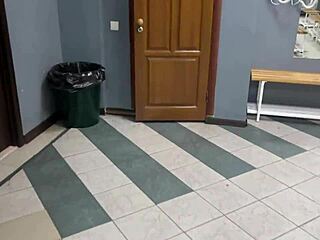 Close-Up Public Toilet Pissing Compilation in Juicy POV