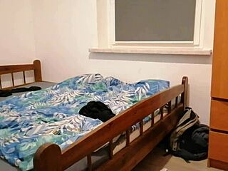 bdsm slave boy masturbates solo while deeply fucking ass with dildo