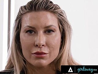 Bossy Blonde MILF Ariel X Craves Domination By Kenna James In Interview