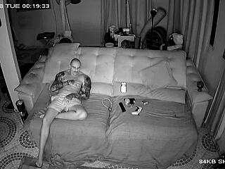 SECURITY CAM CATCHES STEPDAD POUNDING HOT LATINA STEPDaughter HARD!