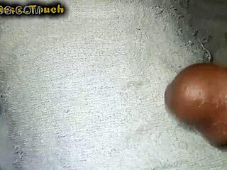 Watch her oiled skinny legs stroke that monster cock in pov jerk-off tease.