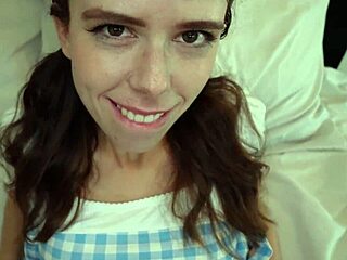 krystal palmer as dorothy rides to creampie finish