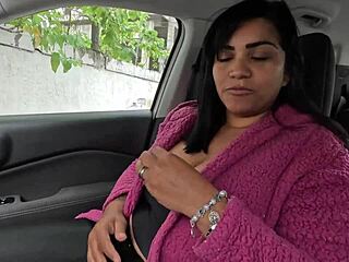 Parking Lot Pussy Flash Drives Doorman Wild for Deep Fuck