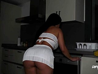 sara retali and freakyt fuck hard doggystyle all over kitchen with boyfriend cumshots