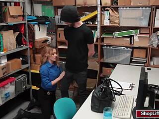 shoplifter dude turns the tables pounding that blonde lp pussy deep