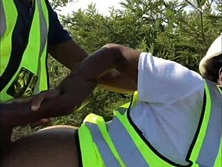 what's the hottest 2022 compilation of big black cocks bending asses outdoors?!