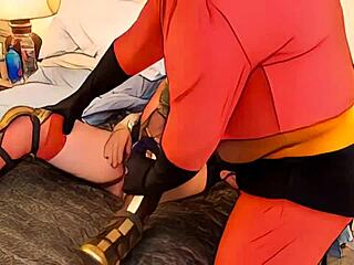 granny wonder woman sweet talks mr incredible into hardcore cheat fuck ai cartoon