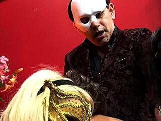 Black slut's big boobs bounce in wild group orgy! Cumshots doggystyle facials everywhere with ebony action?!