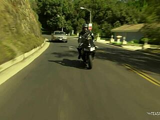 Brunette Babe Bends Over Exposing Tight Shaved Pussy for Agent