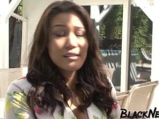 Exotic ebony estate agent craves that big black cock interracial pounding?