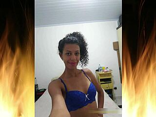 oh dang beautiful brunette slippin outta blue lingerie teasin her curves trailer 01